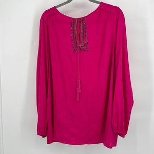 Lane Bryant Pink Blouse